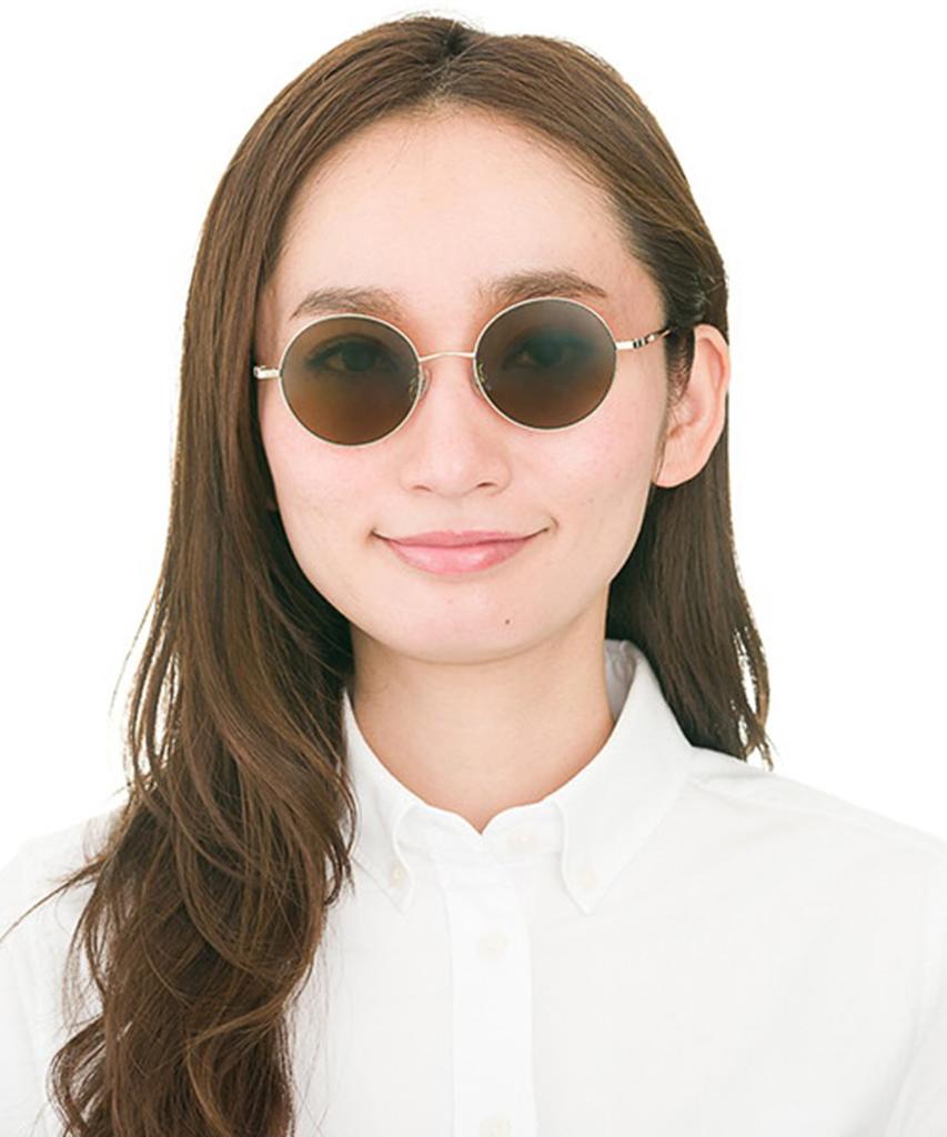 Круглые УФ-металлические круглые очки [Zoff] Солнцезащитные очки, Защита, Оправа, Мужские, Женские, Стильные, [ZP182G15_56E1 ZP182G15-56E1 Золотые]