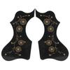 2Pcs Guitar Guard Plastic Pickguard Plate Pack Set Accessory Replacement for AcousticBlack