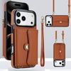 Высококачественный чехол-кошелек из ПУ-кожи через плечо для мобильного телефона для женщин, чехол-кошелек для iPhone 7 8 SE2 15 16 17 Promax 17 Air