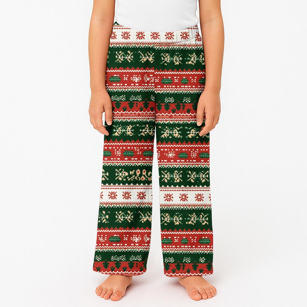 Детские зимние брюки Длинные брюки с принтом