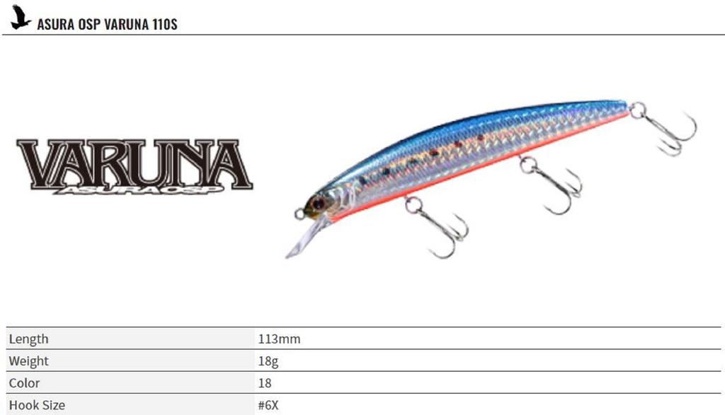 OSP Тонущая приманка для гольяна Varuna 110 S PCH-86 (3373)