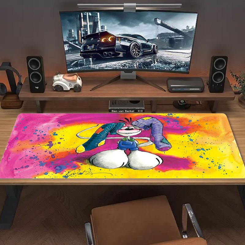 Diddl Large Size Mouse Pad Large Gaming Table Cushion Non-slip Laptop Tablet Big Mousepad XXL Mat Mini PC Playmat With Lock edge