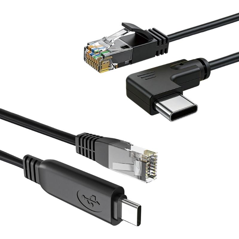 USB C на RJ45 Ethernet Кабель-адаптер 150 см / 300 см Type C на RJ45 LAN Кабель Для Ноутбука Телефона Гигабитная Скорость Plug and Play