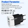 33-ваттное USB-зарядное устройство GaN: Быстрая зарядка QC 3.0 и PD, 9В/12В, стандарт США/ЕС