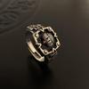 Кольцо Retro Crown Hip hop Heavy Industry Dark Ring Женский крест Открытое кольцо Указательный палец