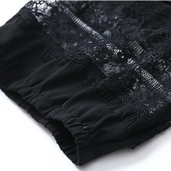 Летнее женское платье размера плюс с V-образным вырезом, свободные половинки рукавов, сплошной цвет, ажурное кружево, однобортное платье длиной до колена, плюс размер, трапециевидное платье миди