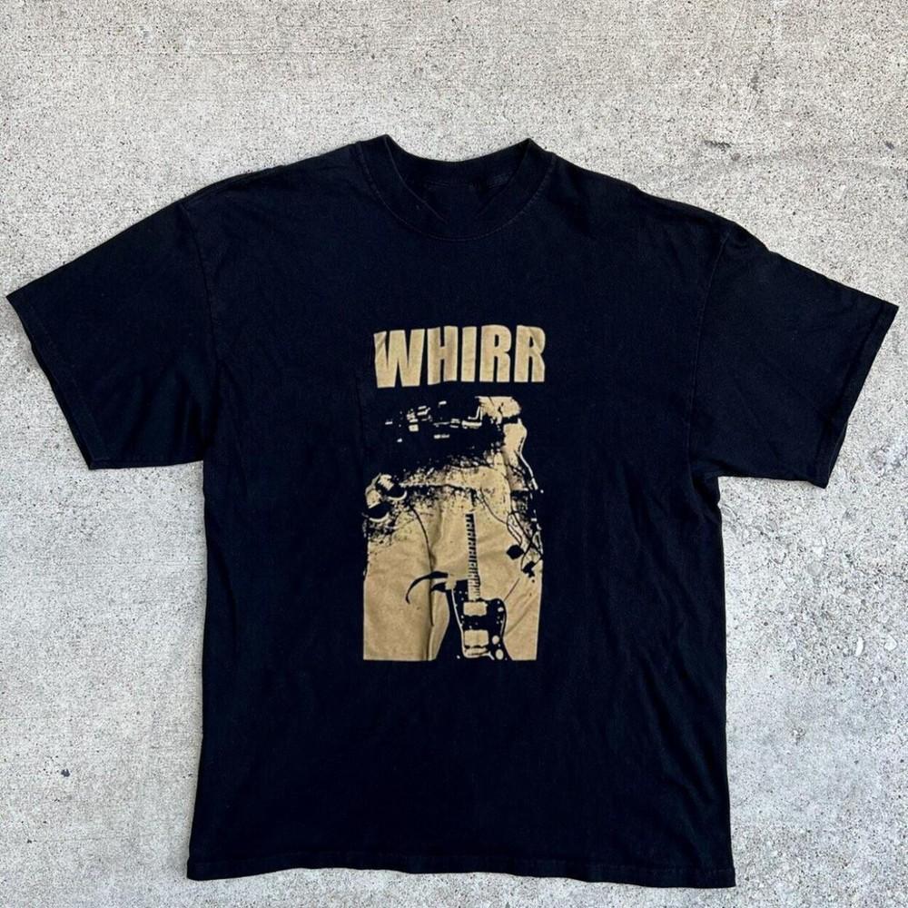 Редкая хлопковая футболка унисекс Whirr Band Members, плотная, черная, все размеры, BT635