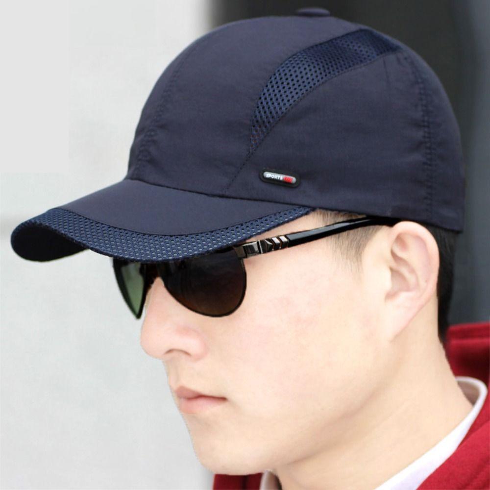 Ultra-Thin Quick Dry Cap Sun Protection Sports Hat Adjustable Mesh Baseball Cap Fishing