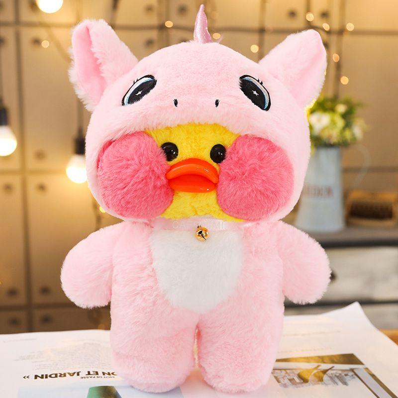 Милая плюшевая игрушка Lalafanfan Cafe Duck Unicorn Totoro Panda, мягкая и очаровательная, подарок