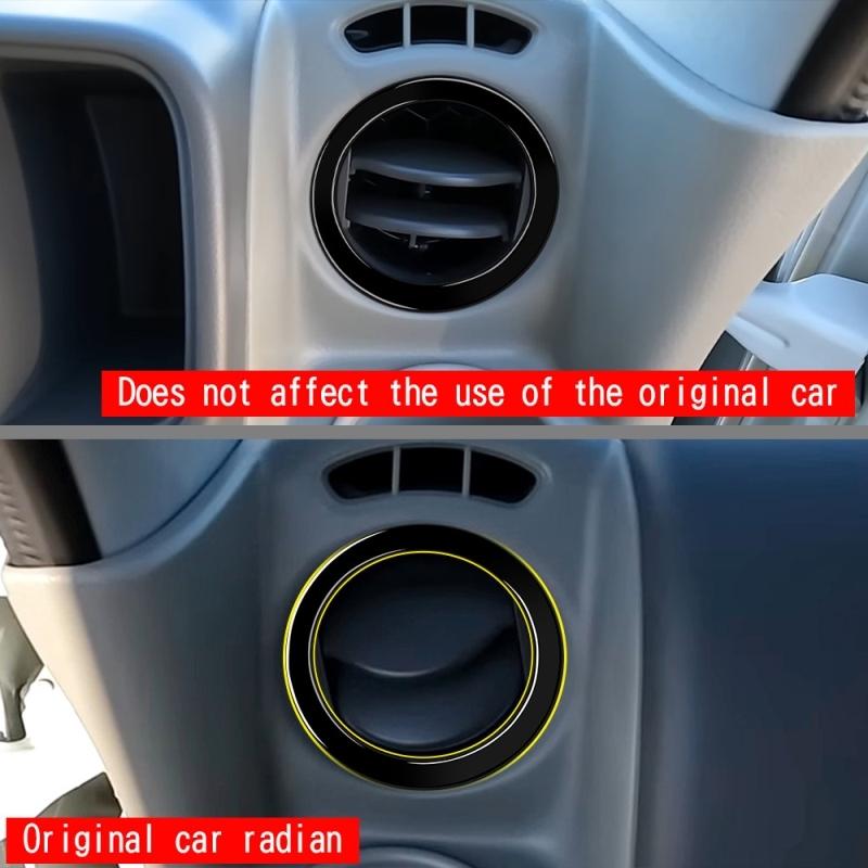 FOR SUZUKI EVERY 2024 2025 ABS carbonfiber Interior Front Dashboard Side Air Conditions Outlet Cover Side AC Outlet Vent Cover