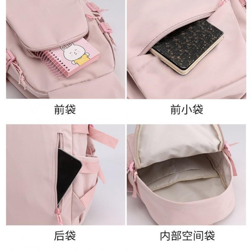 Kids Cartoon Backpack School Travel Large Capacity 20-35L Oxford Fabric Unisex Student Bag With Curved Shoulder Straps