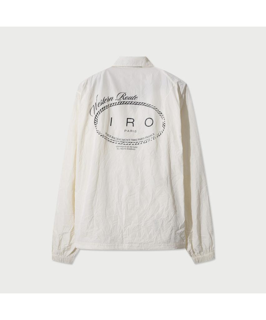 Iro Plisse Crinkle Coach Jacket - Ivory