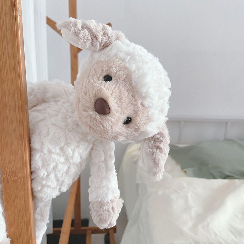 Мягкие пушистые игрушки овцы, плюшевые куклы, 35 см, плюшевая овечка для детей, детские подарки, умиротворяющие игрушки
