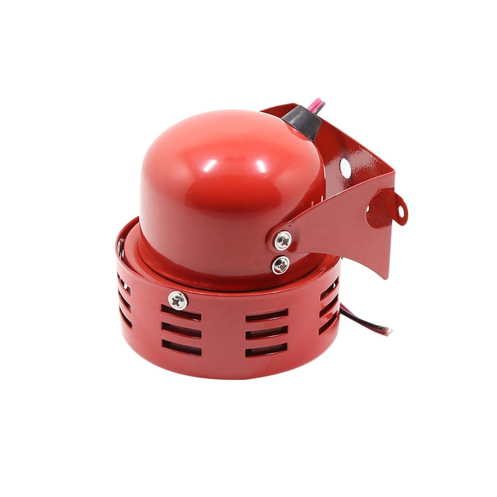 Loud Sound Horn 12V 105dB Electric Car Driven Brake Motor Air Raid Siren Horn Alarm Loud 50s Red for Car Truck