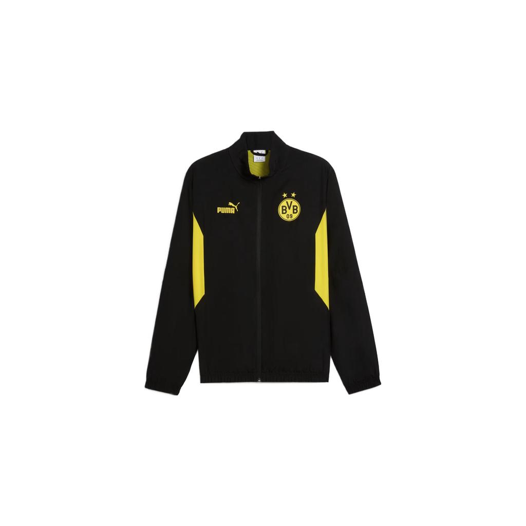 Puma Куртка Borussia Dortmund Ftblarchive Удобная Мягкая Универсальная Однотонная Куртка Мужская Куртка Желтая Черная 779108-02
