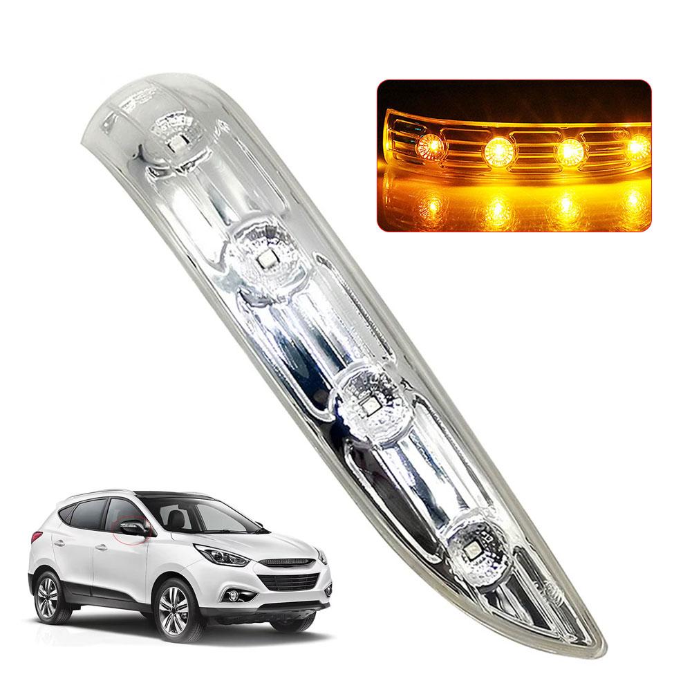 Для Hyundai Tucson IX35 2010 2011 2012 2013 2014 Светодиодный корпус Боковой указатель поворота Зеркало Зеркальный сигнал Сборка Крышка индикатора V3J4