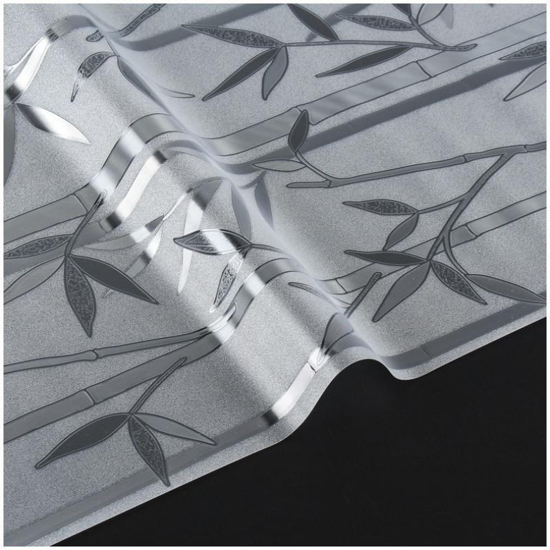 Bamboo Frosted Window Privacy Film Vinyl 3D Glass Decals Static Clings Anti UV Heat Control Window Stickers For Home Office