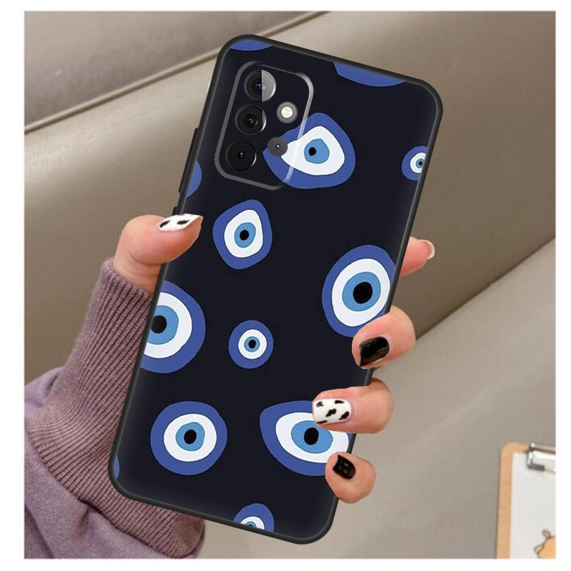 Чехол со принтом 'Счастливый глаз' и 'Синий сглаз' для Samsung Galaxy A32 A52 A12 A22 A16 A26 A36 A56 A06 A55 A35 A15 A54 A34 A14 A13 A53