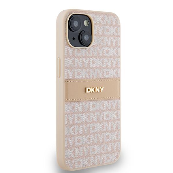 Dkny Dkhcp14Sprthslp Iphone 14 / 15 / 136.1 Różowy/Pink Twardy Futerał Skóra Mono Pasek & Metalowe Logo