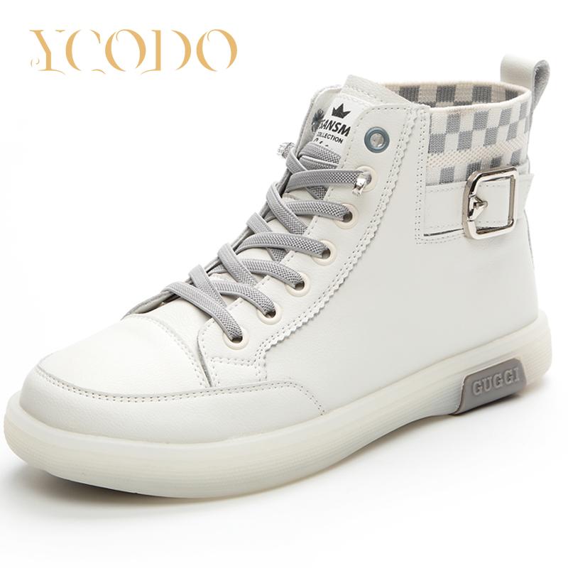 Женские весенне-осенние кожаные модные повседневные ботинки