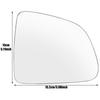 1PCS Right Wide Angle Mirror Rearview Mirror Lens For Tesla Model Y -2024 Assessory Heat Waterproof  Anti Glare Large Vision