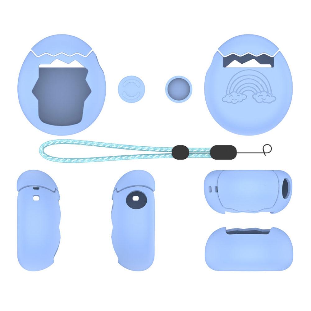 Silicone Games Console Protective Case Full Coverage with Lanyard Skin Cover Sleeve Shockproof for Tamagotchi Paradise