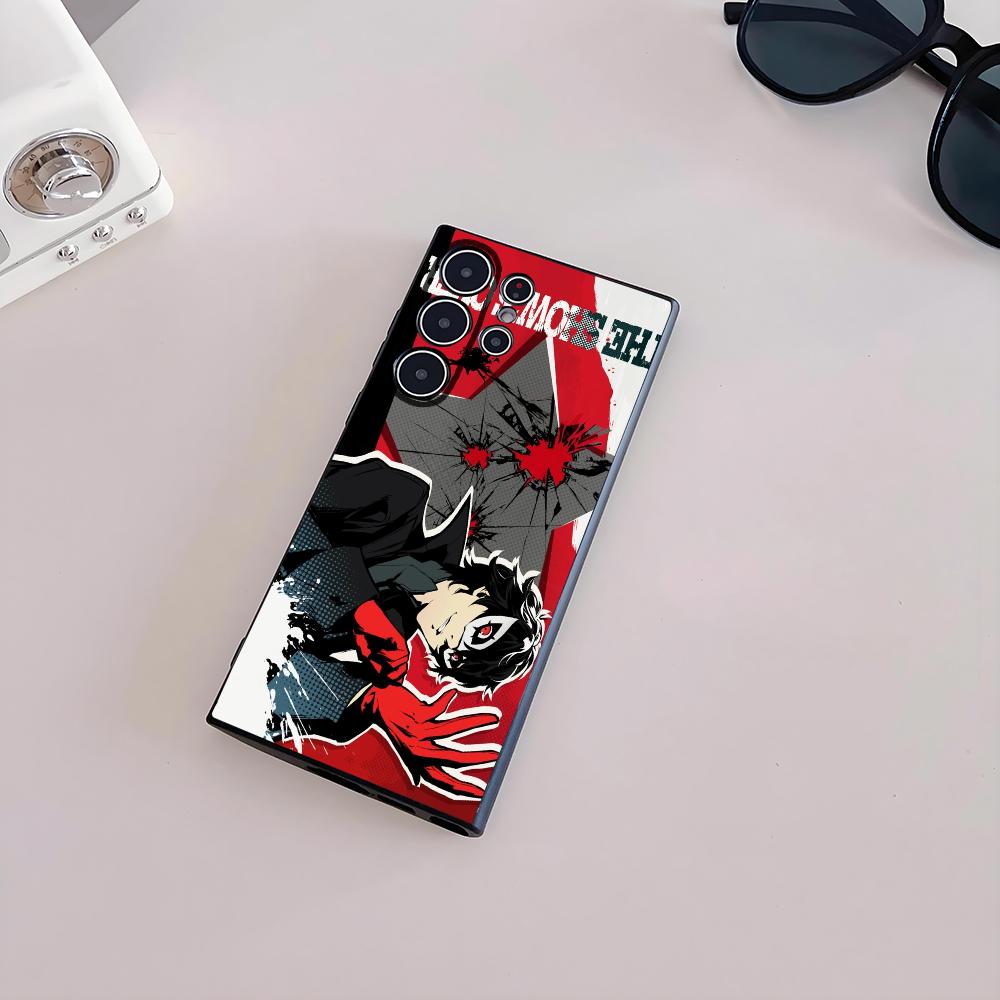 Чехол для телефона P-Persona 5 Аниме для Samsung Galaxy S25 S24 S22 S23 Ultra S21 S20 Plus 5G Матовый Нескользящий Полное Покрытие Мягкий Чехол