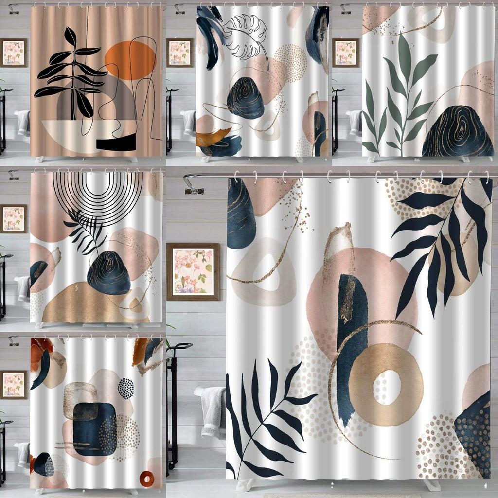 Водонепроницаемая тканевая шторка для душа в стиле бохо с крючками, аксессуары для дома, ванной комнаты