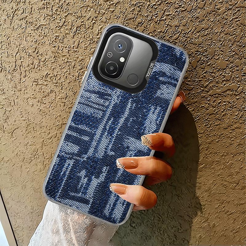 Retro Denim Pattern Soft Phone Case for Xiaomi Redmi 15C 15 14C 13C 12C Poco X5 X6 X7 Pro X3 F8 F7 Ultra M8 13 12 Cover Back She