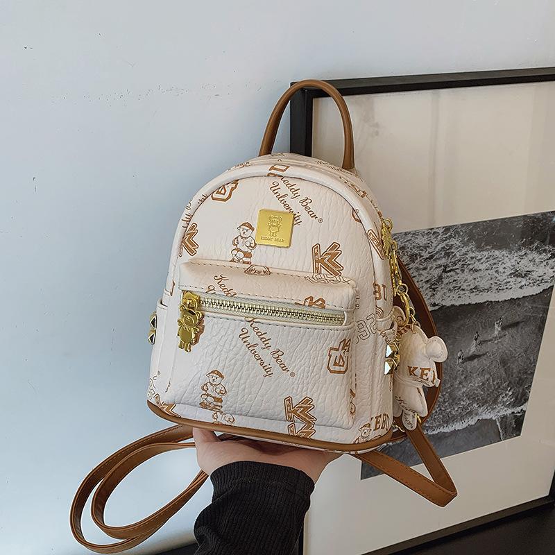 Мини рюкзак женский новый модный нишевый дизайн с принтом для выхода в свет, поездок на работу, путешествий, маленький рюкзак