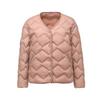 New casual jacket light down jacket women's short light collarless V-neck liner large size jacket