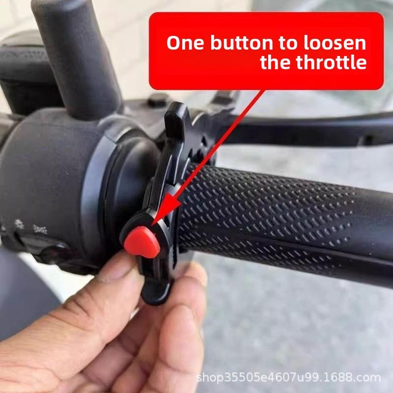 1 шт. Легкий захват Мотоциклетный круиз-контроль Зажим дроссельной заслонки - Подходящая нескользящая рукоятка руля из АБС-пластика повышает безопасность и комфорт при езде