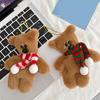 1PC Kawaii Scarf Teddy Bear Squeezing Plush Toy Keychain Backpack Pendant Cute Car Keyring Kids Women Bag DIY Accessories