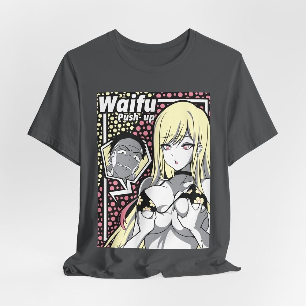 Футболка с push-up эффектом Waifu, Аниме-рубашка, Подарок для фанатов, Повседневная одежда, Топ для косплея, [...]