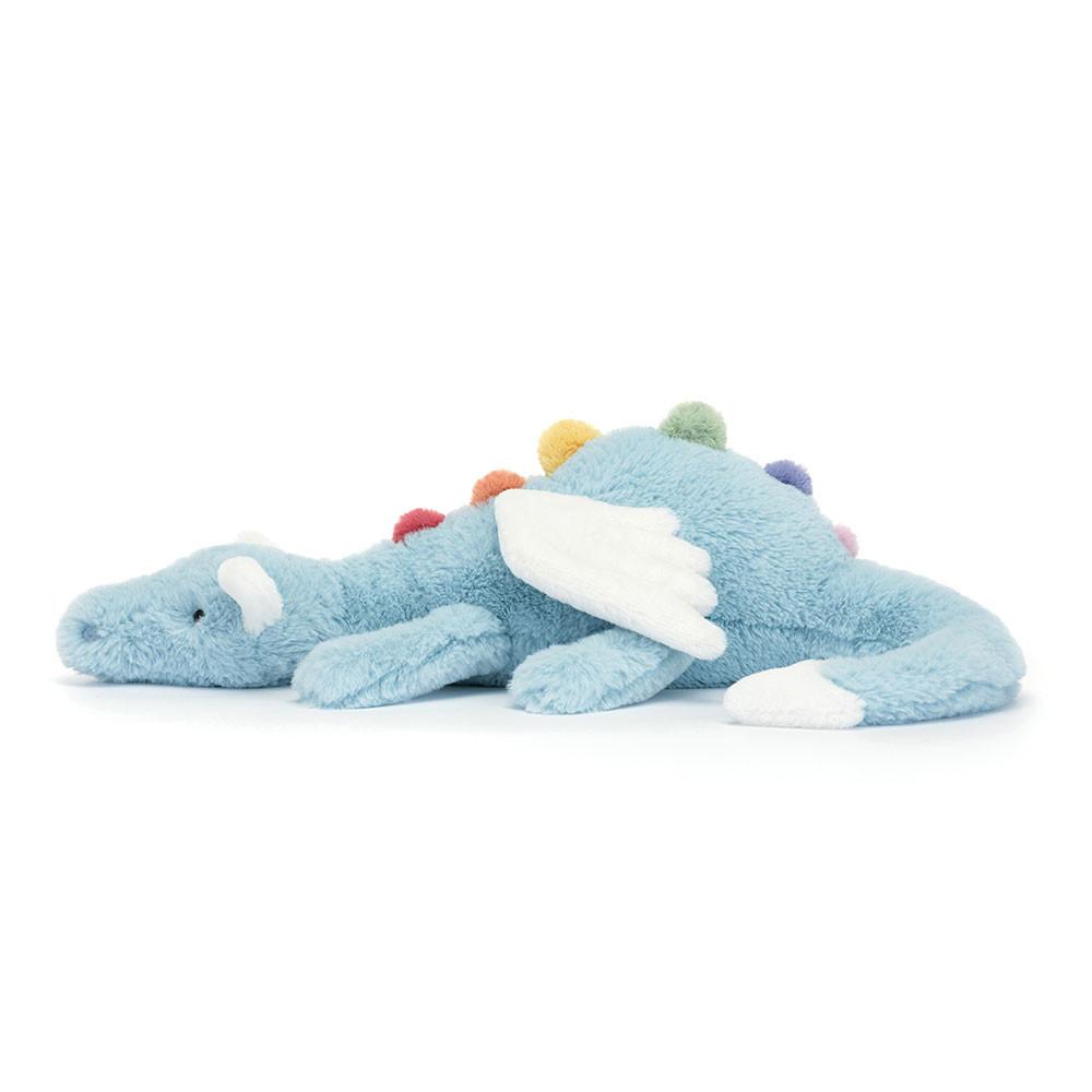 JELLYCAT Мифические Животные Небесный Дракон Синяя Кукла Плюшевая Кукла Сидящая 12 см/19 см Высота