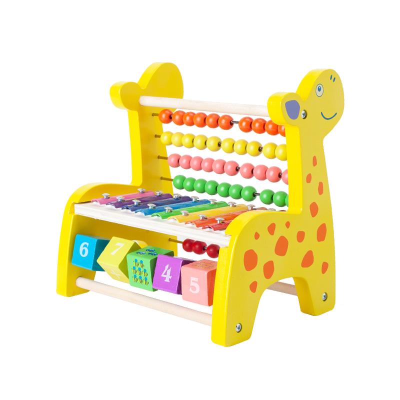 Разноцветные бусины Деревянный абакус Развитие интеллекта Абакус Дети Математика Обучающая игрушка Вычисление Счеты для счета