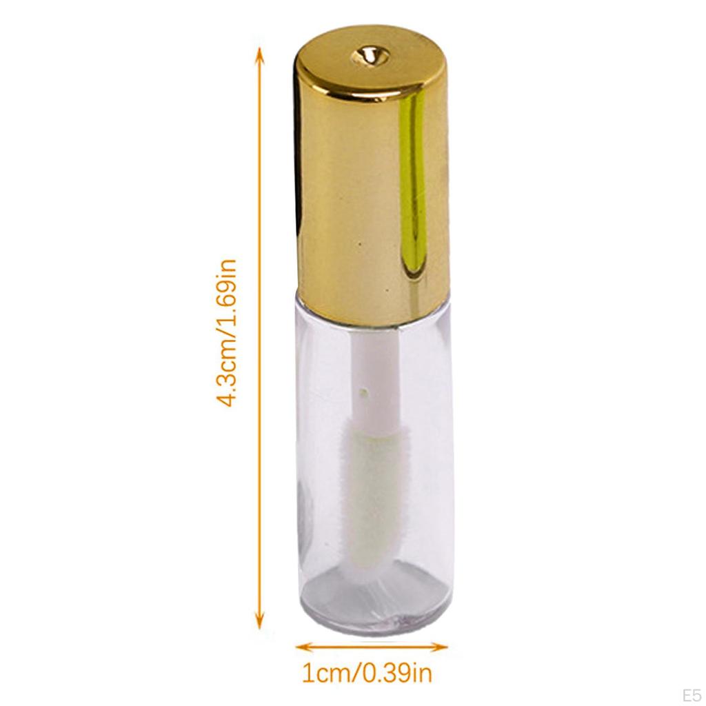 10 Pieces Lip Gloss Bottles Oil Containers Refillable Diy Cosmetic Supplies Cute Balm