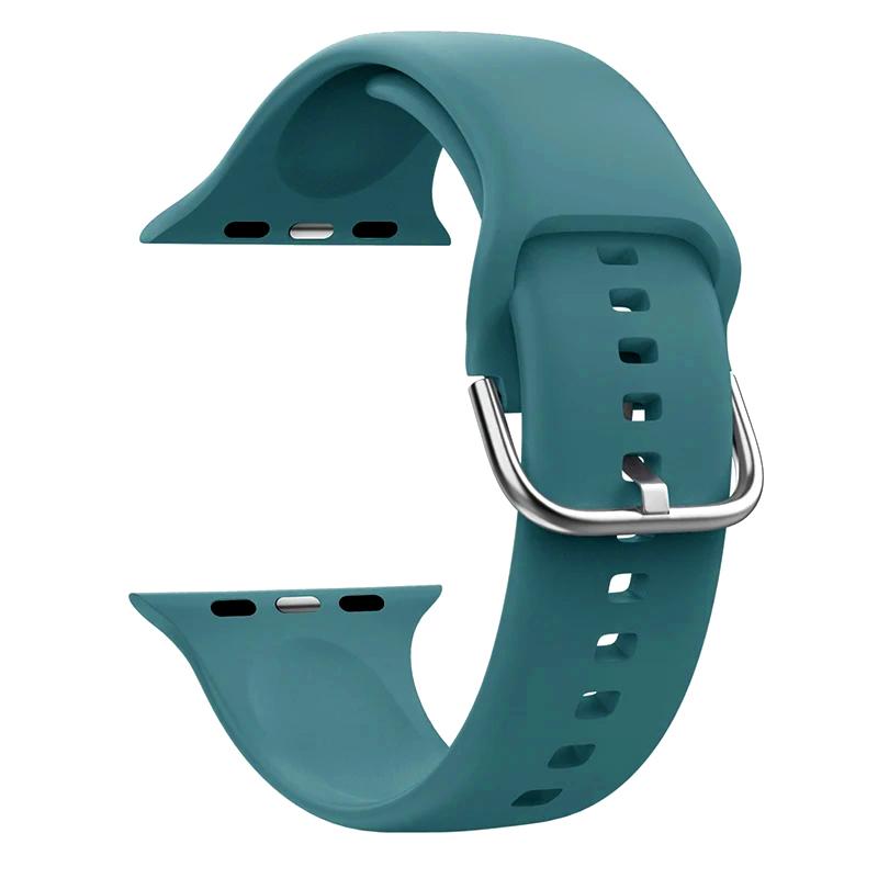 Ремешок Для Apple Watch Ремешок 44мм 45мм 49мм 42мм 41мм 40мм Аксессуары Силиконовый Браслет Correa iWatch Серия 8 9 Ultra SE 6 7 5 4