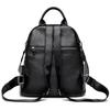Luxury Solid Cowhide Bags For Women 2023 New Designer High Quality Genuine Leather Backpacks Women School Bags For Teenage Girls
