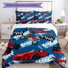 3pcs Racing Bedding Set Duvet Cover Closure Includes 1 Duvet Cover & 2 Pillowcases, Soft and Comfortable for All Seasons.