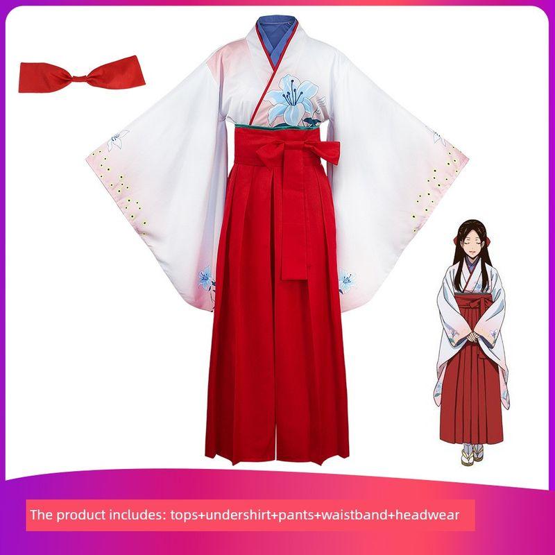 Kakegurui Nishikigouin Yuriko Японское кимоно Косплей Аниме Костюм