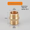 Brass Variable Diameter Double Male Thread Connector 1" to 2/3" to 1/2"