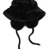 Universal Chemistry Black Fur Earflap Bucket Hat