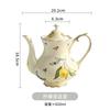 Vintage Coffee Cup Kettle Ceramic Mug Afternoon Tea Set Water Cup Household Coffee Cups Beauty Coffee Mug Lemon Teapot Teacup