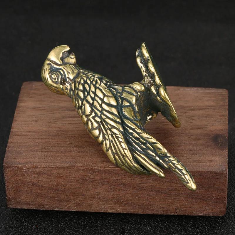 Винтажные фигурки орлов из чистой латуни, украшения для дома и сада, украшения для офисного стола, домашний декор, поделки, миниатюры для сказочного сада