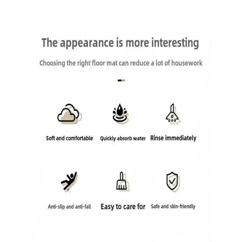 Милый мультяшный коврик из диатомовой грязи с фруктами и овощами, нескользящий, впитывающий коврик для ног для ванной, коврик для туалета