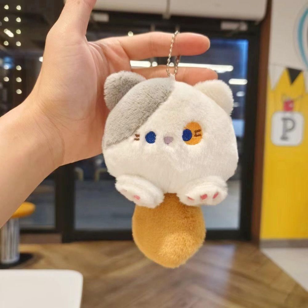 Скрипучий Скрипучий Плюшевый Брелок в виде Кошки Плюшевый Плюшевый Кулон в виде Куклы Кошки Плюшевый Брелок для Ключей в виде Кошки Женский Девочки