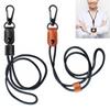 With Metal Clasp Hanging Rope Lanyard Badge Lanyard ID Card Holder Leather Braided Neck Strap