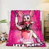 Custom Name Five Nights horror Theme Blanket bed sofa Blanket Flannel Blanket for Camping, Hiking, Picnic Essentials,gift for family and friends
