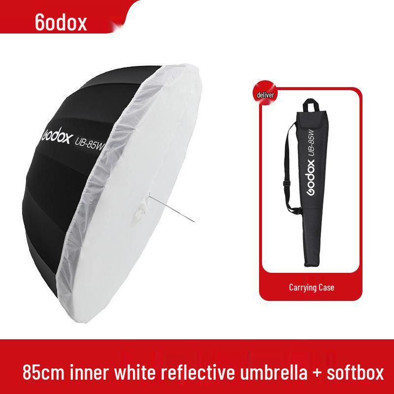 Godox UB Parabolic Reflector Umbrella: Large, Portable, Multifunctional Light for Studio and Outdoor Photography.